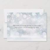 Carte De Remerciements Élégant Script de verdure hivernale personnalisée (Dos)