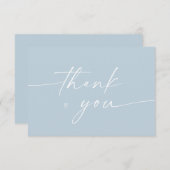 Carte De Remerciements Élégant script minimaliste (Devant / Derrière)