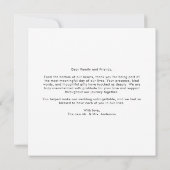 Carte De Remerciements Elegant Script Modern Classic Newlywed Photo (Dos)