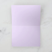 Carte De Remerciements Élégant Script Purple Iris Floral (Intérieur)