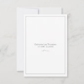 Carte De Remerciements Elegant Script Simple Funeral Flat Thank You Card (Dos)