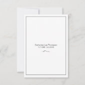 Carte De Remerciements Elegant Script Simple Funeral Flat Thank You Card (Dos)