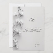 Carte De Remerciements Elegant "She Said Yes" Engagement/Wedding Invitati (Dos)