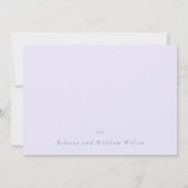 Carte De Remerciements Elégant Silver faux feuille Mariage (Dos)