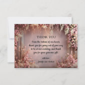 Carte De Remerciements élégant simple moderne 2 photos mariage (Devant)