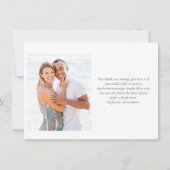 Carte De Remerciements Élégant Soft Feuille Green Photo (Dos)