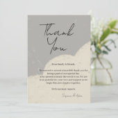 Carte De Remerciements elegant thank you card (Debout devant)