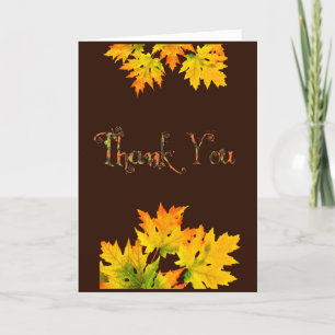 Carte De Remerciements Elegant  Thanksgiving thank you card
