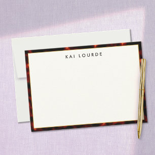 Carte De Remerciements Élégant Tortoiseshell