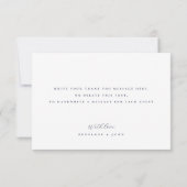 Carte De Remerciements Elegant Vintage Castle Destination Wedding (Dos)