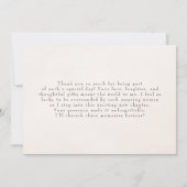 Carte De Remerciements Elegant White Bow Prosecco Bridal Shower Thank You (Dos)