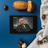 Carte De Remerciements Elégant White Dove Custom Photo Funeral