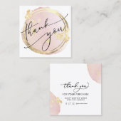 carte de remerciements élégante (Devant / Derrière)