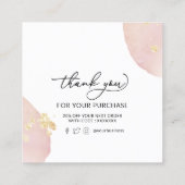 carte de remerciements élégante (Dos)