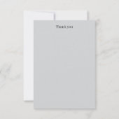 Carte de remerciements élégante (Dos)