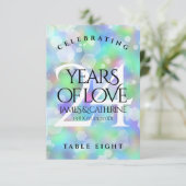 Carte De Remerciements Élégante 24e anniversaire du Mariage Opal (Debout devant)