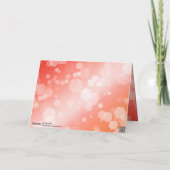 Carte De Remerciements Elégante 35ème anniversaire de Mariage de corail (Dos)