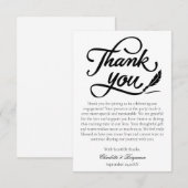 Carte De Remerciements Élégante Alliance Minimaliste (Devant / Derrière)