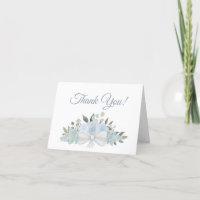 Elégante aquarelle bleu Dusty Photo Mariage Floral