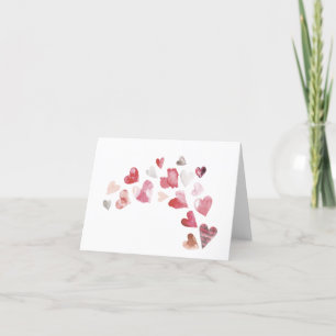 Carte De Remerciements Elégante aquarelle un peu amoureuse est sur