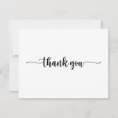 Carte De Remerciements Élégante calligraphie Mariage classique (Devant)