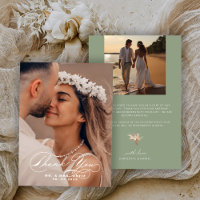 Élégante calligraphie Photo Mariage Couleur d'âge