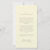 Carte De Remerciements Élégante crème à bascule Bande 6 Mariage Photo Chi (Dos)