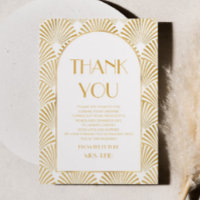 Elégante Fête des mariées Art Déco Géométrique Or