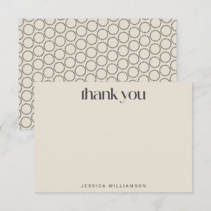 Carte De Remerciements Élégante Fête des mariées personnalisée en ivoire 
