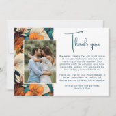 Carte De Remerciements Élégante Fleur tropicale Flore Mariage Photo (Devant)