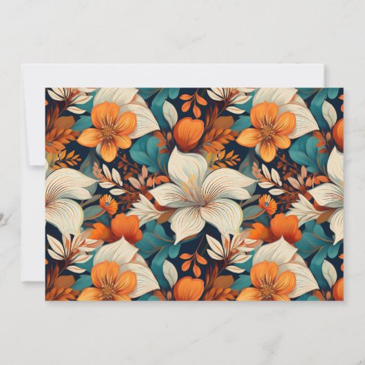 Carte De Remerciements Élégante Fleur tropicale Flore Mariage Photo (Dos)