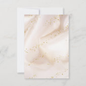 Carte De Remerciements Élégante Parties scintillant Or (Dos)