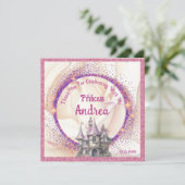 Carte De Remerciements Elégante Royal Princess | Conte de fées (Debout devant)