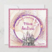 Carte De Remerciements Elégante Royal Princess | Conte de fées (Devant)