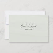 Carte De Remerciements Élégante verdure Eucalyptus Catholique Funérailles (Dos)