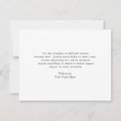 Carte De Remerciements Élégante verdure Rustique Eucalyptus Sympathie (Dos)