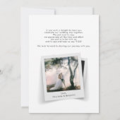 Carte De Remerciements Élégantes photos Mariage à la main (Dos)