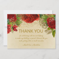 Élégantes roses rouges vintage pour anniversaire M