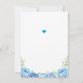 Carte De Remerciements Elephant Boy Blue Anniversaire Little Peanut (Dos)