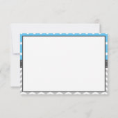 Carte de remerciements éléphant, COULEUR ÉDITABLE (Dos)