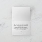 Carte De Remerciements Eléphant fille Baby shower rose (Intérieur)