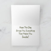 Carte De Remerciements Elephant Joyeux Anniversaire ! (Intérieur)