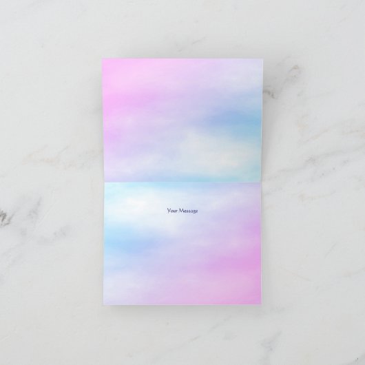 Carte de remerciements Eléphant mignon (Intérieur)