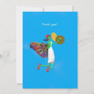 Carte De Remerciements Elf et Cymbols