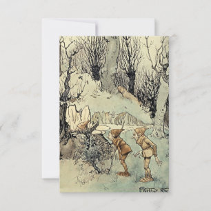 Carte De Remerciements « Elfes dans le bois » par Arthur Rackham