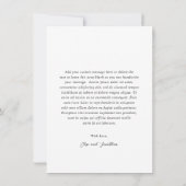 Carte De Remerciements Elise Elegant Wedding (Dos)