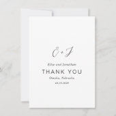 Carte De Remerciements Elise Elegant Wedding (Devant)