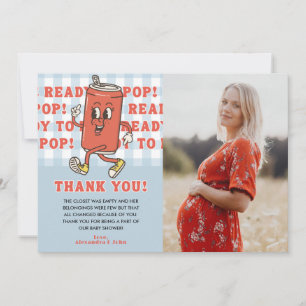Carte De Remerciements Elle est prête à éclater Baby Shower Photo en vich