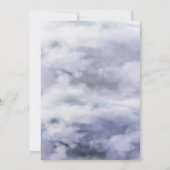 Carte De Remerciements Elle est sur un nuage neuf douche de mariée  (Dos)