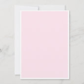 Carte De Remerciements Elle Noue Le Nœud Rose Bow Réception De Mariage (Dos)